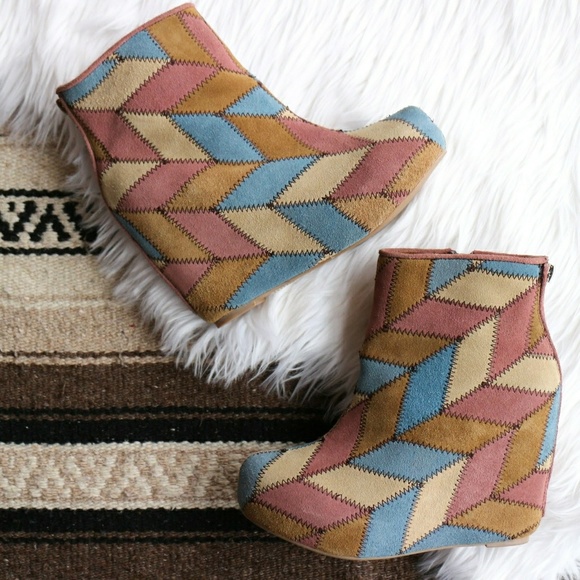 Jeffrey Campbell Shoes - Jeffrey Campbell // Pixie Patch Retro Wedge Bootie